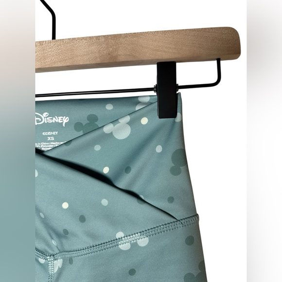 Disney Blue Mickey Mouse Activewear Set Sports Bra & Biker Shorts Size XS - Picture 8 of 10